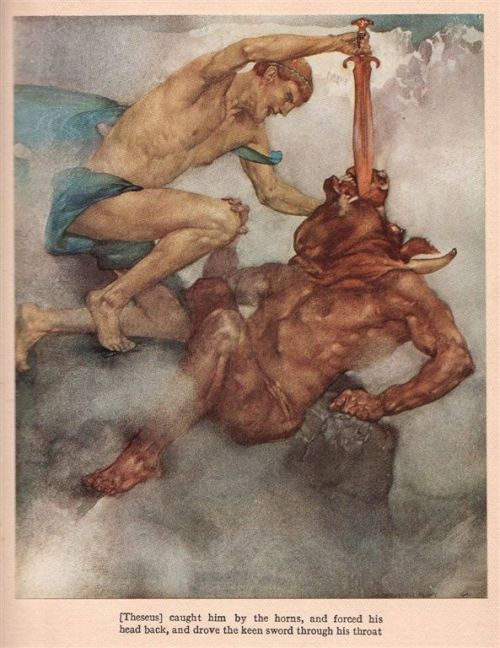 Illustration by William Russell Flint from “The Heroes, Greek Fairy Tales for My Children”