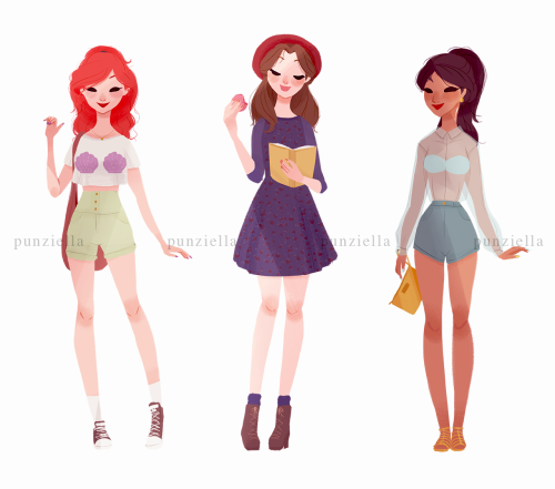 punziella:♡ casual princesses and a queen ♡I’ll add the others some time soon. For now I need 