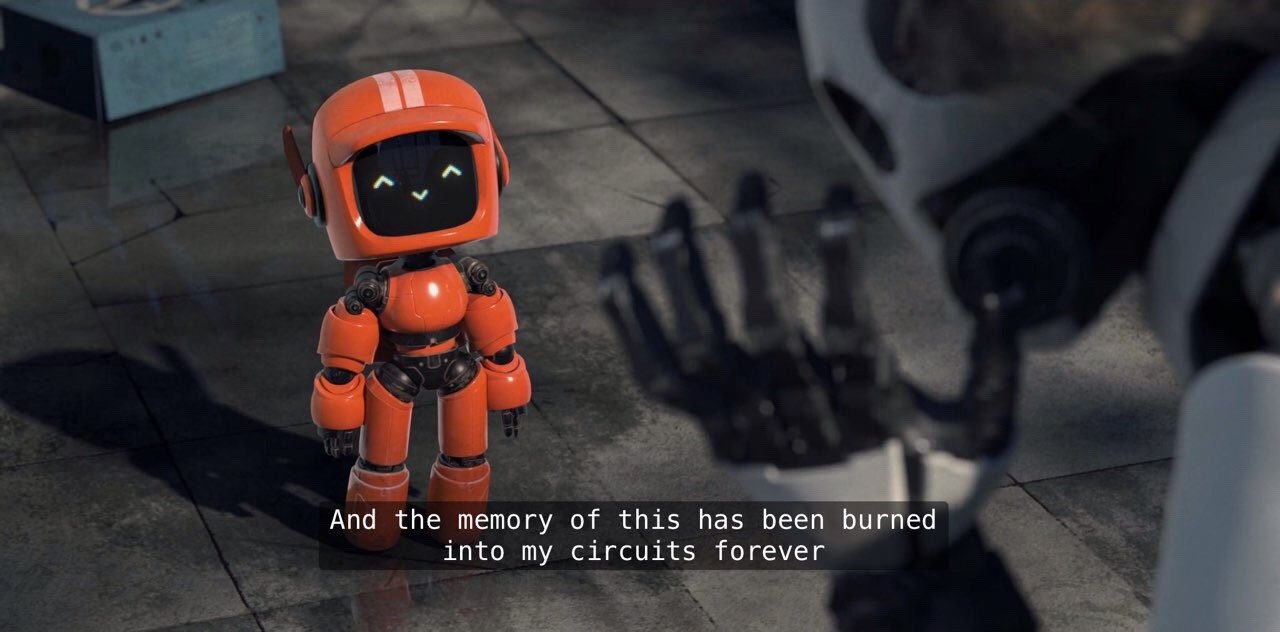 Видео любовь роботы. Оранжевый робот из мультика. Любовь смерть и роботы оранжевый робот. Маленький оранжевый робот из мультика.