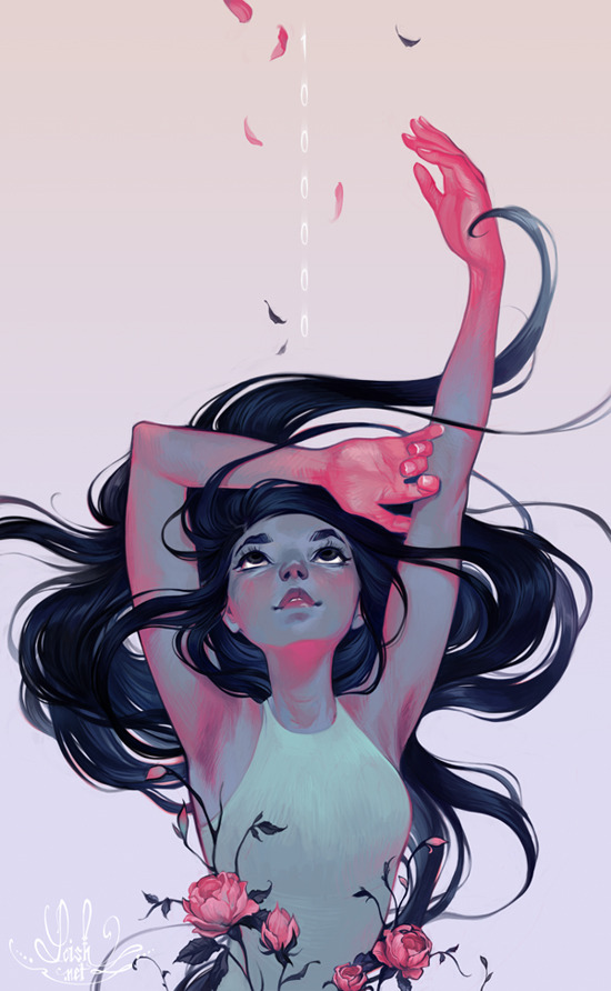loish:  a drawing to celebrate over 1 million likes on facebook! also giving away