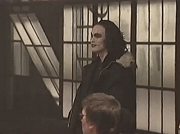 deppervescent:Brandon Lee, behind the scenes of The Crow (1994)