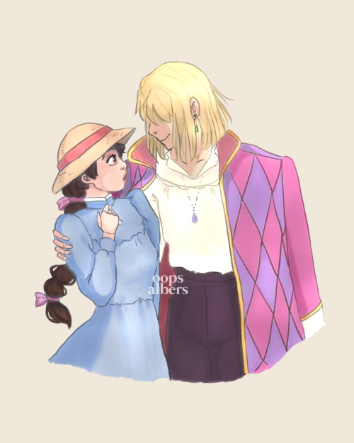 howl and sophie | from howl’s moving castle by studio ghibli.