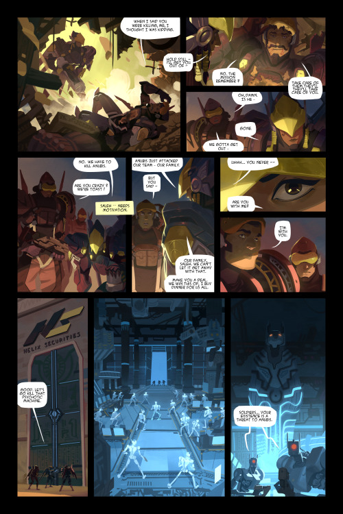 nesskain: My Overwatch comics about Pharah is online ! Those jetpacks were hell hard to do ahah&hell