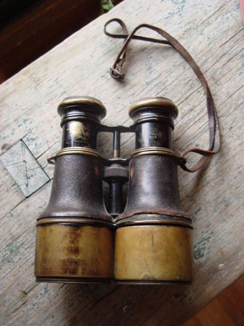 mademoiselle-bazaar:Nautical Instruments - Antique ship navy binoculars by Iris de Paris …