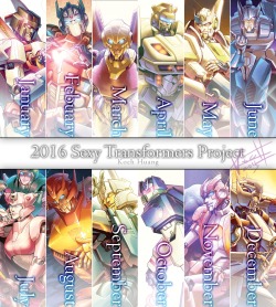 koch43:  《2016 Sexy Transformers Project》 The colouring of all 12 characters were done. Hope I can finished all layout design and make it printing in next week :) 