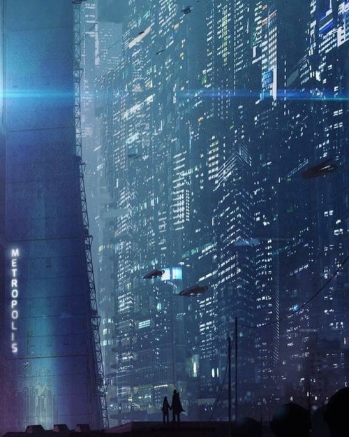 caspromusic:  M 3 T R O P O L 1 S 📸: Unknown #future #cybercity #cyberpunk #city #surreal #futurecity #neon #scifiart #synthwave #synth #neonlights #bladerunner #bladerunner2049 #darksynth #darkwave #80s #electronic #retro #caspro #futuristic #caspromusic