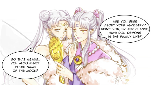 kay-i: Inuyasha & Sailor Moon crossover Art © MeSailor Moon © Naoko TakeuchiInuyasha © Rumiko 