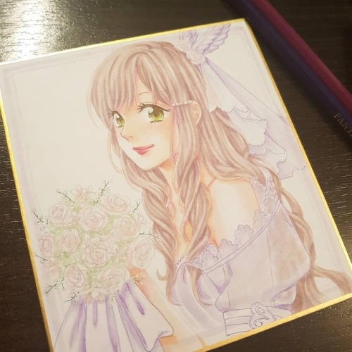 Bridal!Sumia I’ve tried to give her a sweet vibe so the colors are also pretty washed off IRL 