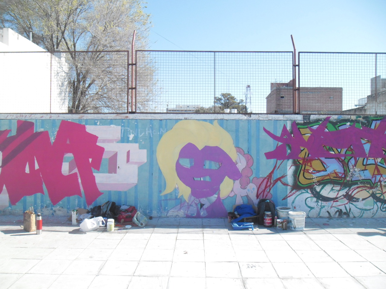 shinodage:     Last Sunday I finally met up with my friends and did some graffiti