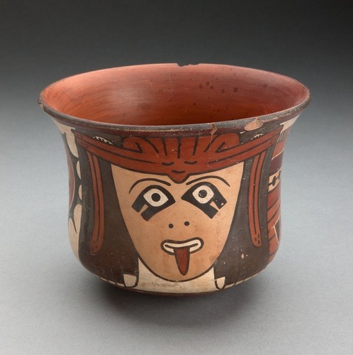 Cup Depicting Costumed Ritual Performer, Nazca, -180, Art Institute of Chicago: Arts of the Americas