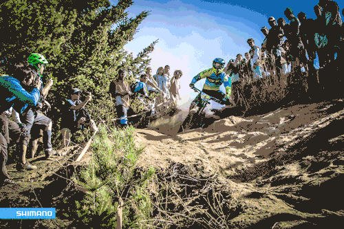 rideshimano:  A little dirt surf. #RideShimano