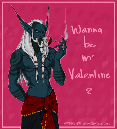 myrrdesketchbook:  Wait you are not Mûr D: !Happy Valentine’s Day everyone! :D <3