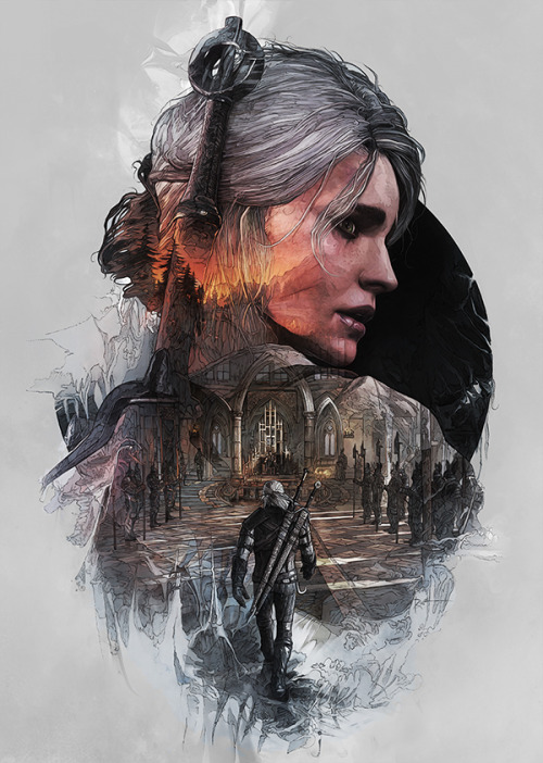 pixalry:The Witcher 3: Wild Hunt Steelbook Artwork - Created by Krzysztof Domaradzki Series created for limited edition steelbook covers for the upcoming game from CD Projekt Red. 