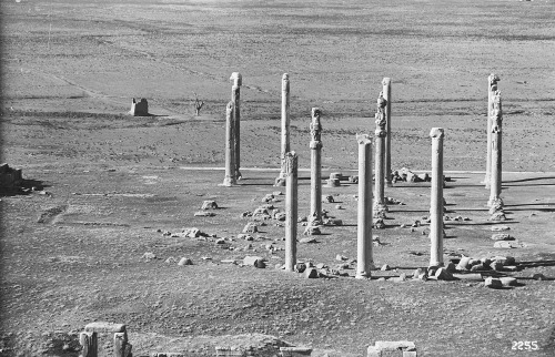 “Excavation of Persepolis (Iran): Panoramic view of the Terrace Complex before Excavation”1923-1928g