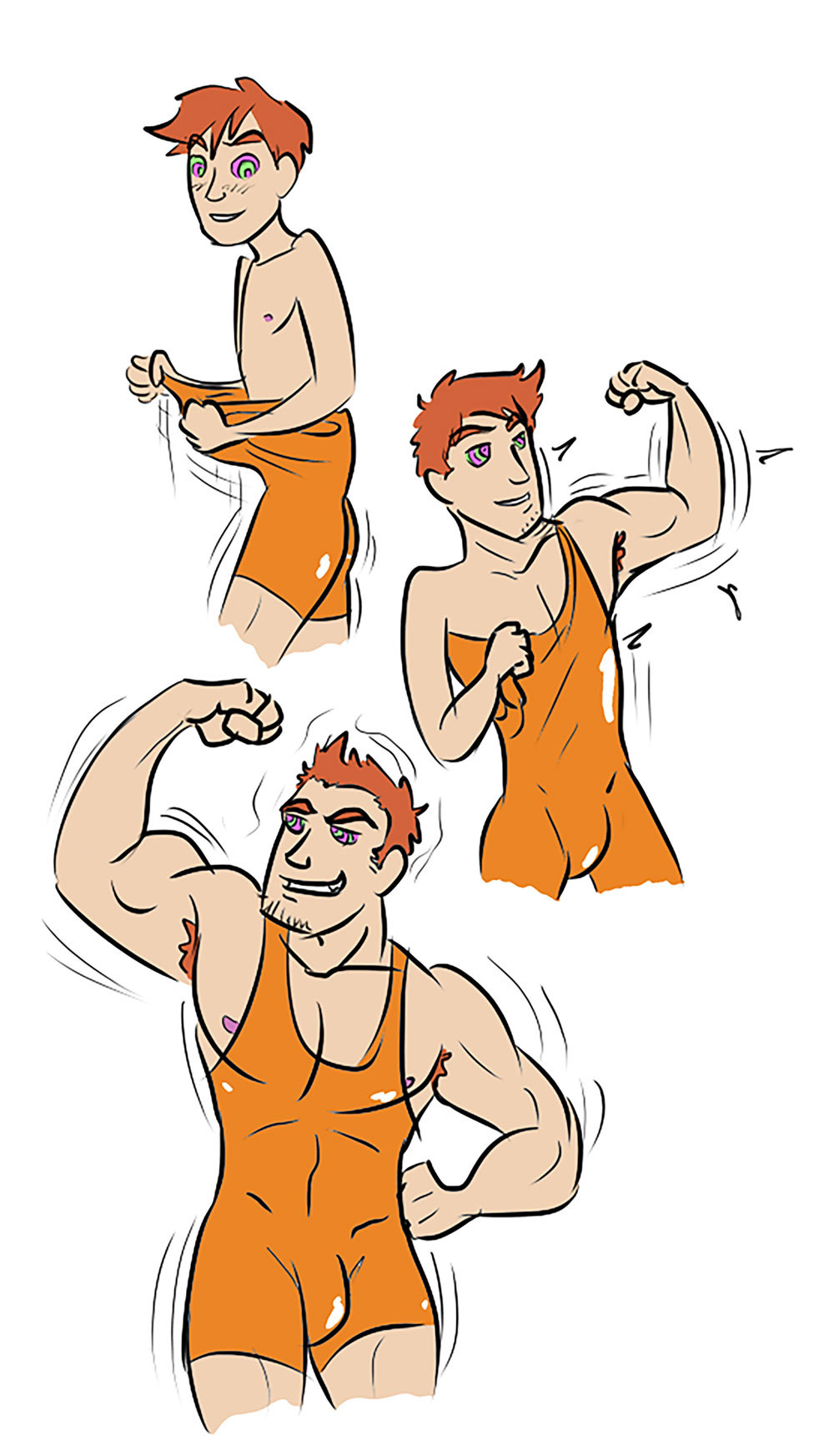harvzilla:  Amazing surprise birthday gift from furii Pulling on a magical singlet