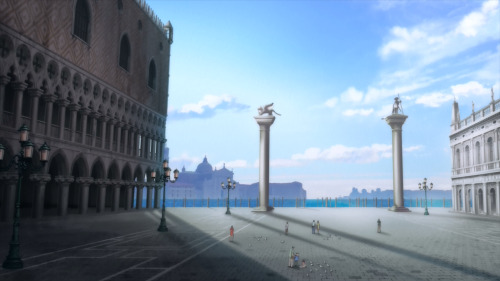 Aria the Avvenire (OAV) 1st episode. Good to be back in Neo-Venice.