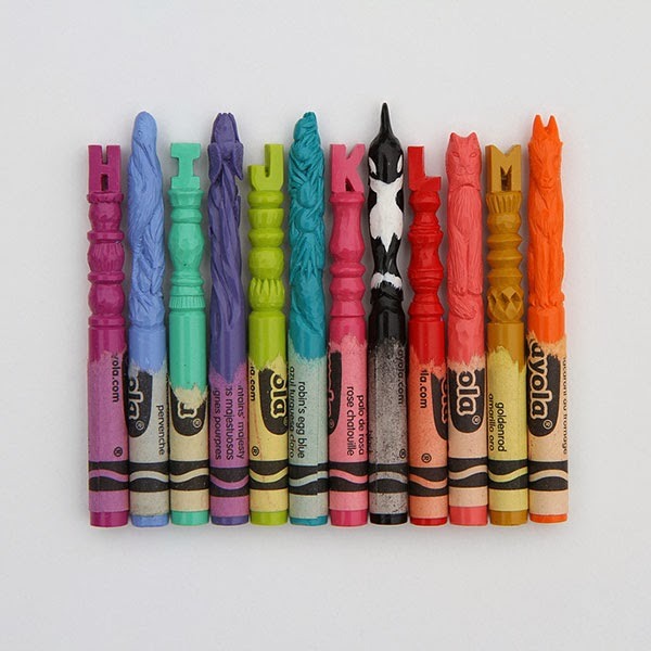 humourisvital-blog:  Carved Crayons by Diem Chau  