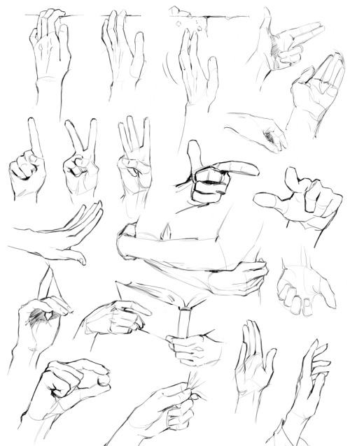 paintandfury:  *draws hands when I’m sad* 