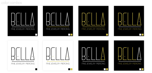 Logo design for Bella Fine Jewelry & Piercing