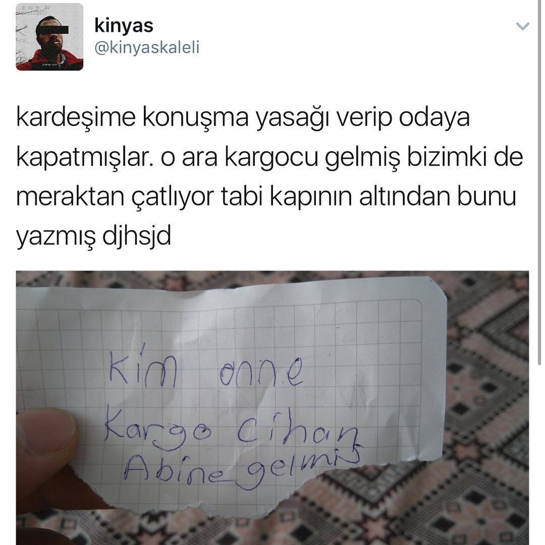 Kardeşime konuşma yasağı...