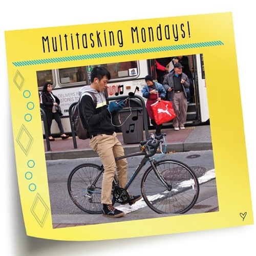 #happy #monday How do you multitask on your bike? #music #bicycles