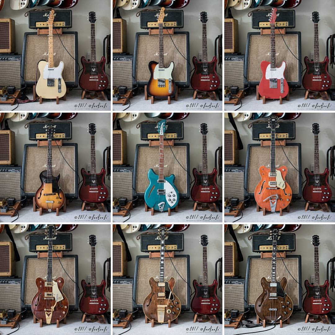 deebeeus:
“ Partial family photo with a #Wilshire photobomb in every shot.
‘68 #Fender #Telecaster
‘15 #CustomShop Telecaster
'09 AmericanStandard Telecaster
'59 #Gibson ES140 3/4T
'97 #Rickenbacker 360
'66 #Gretsch 6120
'72 #CountryGentleman
'72...