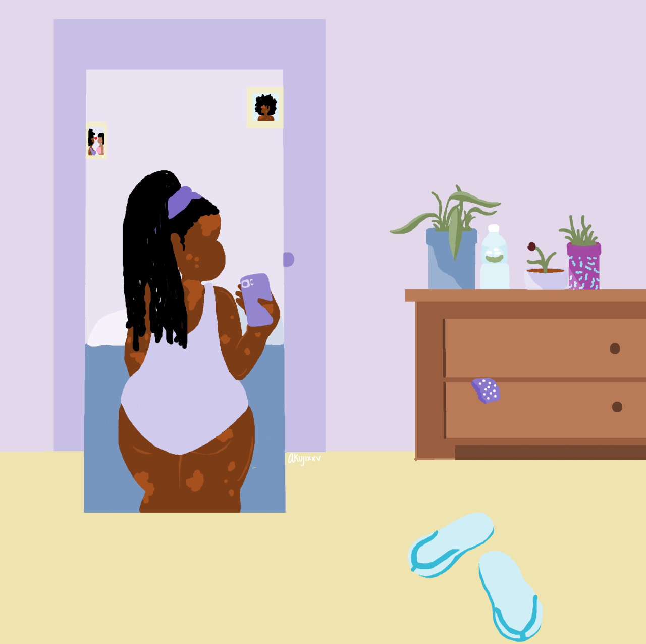artgyal:  art by Akuji If you like the art, support the artist️ please do not remove