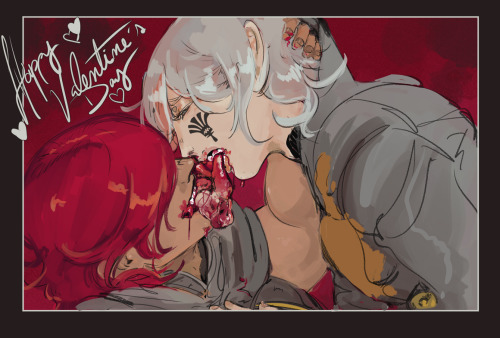 QDS and happy valentine’s day sketch!!Remember that it is no sin to partake.