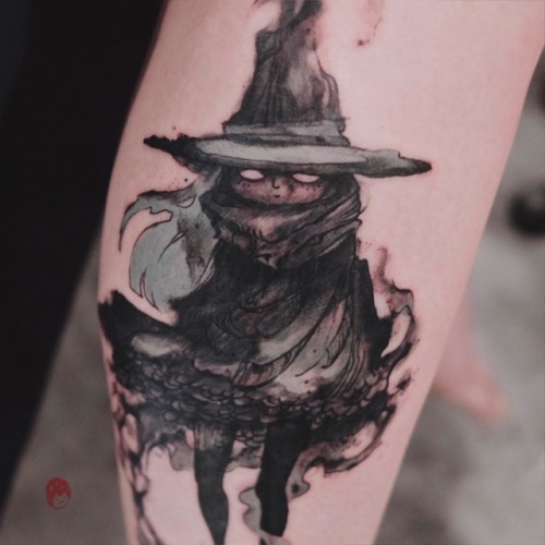 Witch with a cat. One session on the super tough lady. Next time we going to add some little pretty 