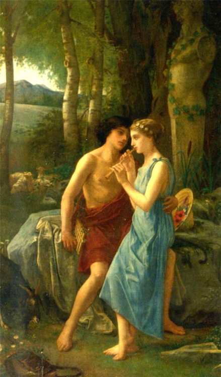 necspenecmetu:Pierre Cabanel, Daphnis and Chloe, 1870