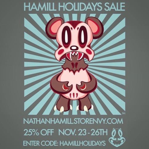 One day left!!! Just enter the code: HAMILLHOLIDAYS nathanhamill.storenvy.com (link in bio) #hamillh