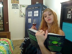 happyandnude:  kayleepond:  Tonight is my monthly Hysterical Literature show! I do one every 3rd Monday of the month and it is TONS of fun! We are reading the beloved Hitchhiker’s Guide to the Galaxy (Technically we’re into The Restaurant at the End