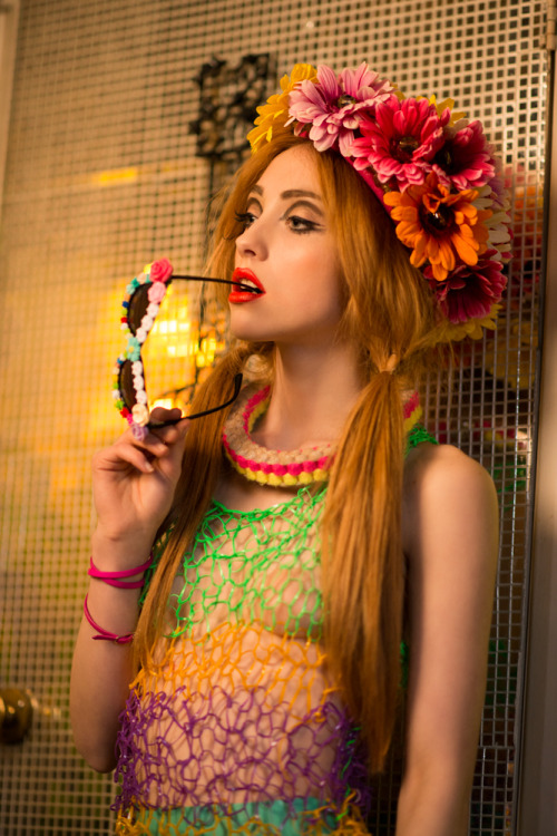 Bright gerbera hat Photography and styling Nadia King