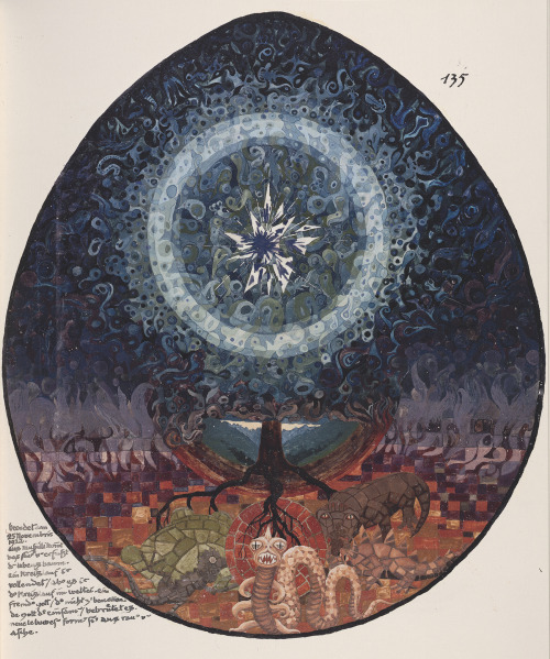 hideback:  Carl Jung (Swiss, 1875-1961) Illumination from The Red Book (Liber Novus), 1913-1930 &ldq