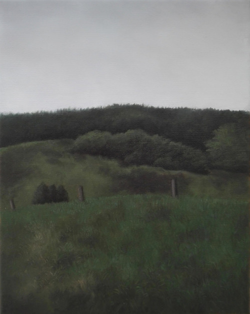 ANDERS KOHLS“Landscape from Dollerup Bakker”2017, oil on canvas.