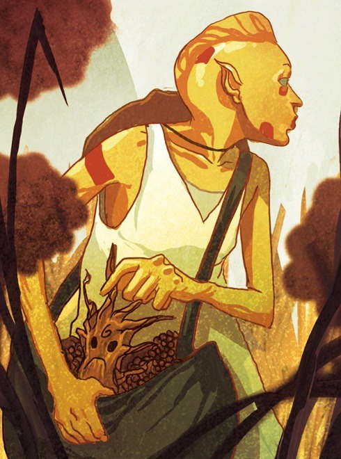 fuck-yeah-monstrous-men:  beastlyart:  brokenjaw:  What a cutie-patootie.   Yes hello, I would like one of these. I really love the concept of raising a tiny sapling into a giant protective plant monster aw <3  perfect <3 