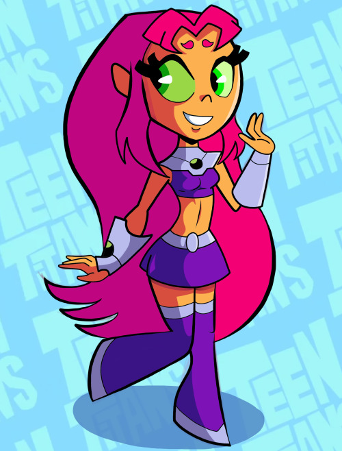 satoshitakeosblog:  satoshitakeo:  Anyways, I posted a poll on deviantART where my followers decide which character I should draw tonight. So, StarFire won the most votes while Bubbles from the Power Puff Girls came in second place. Also, I had fun time
