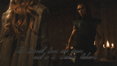 "Her love for Daario is poison. A slower poison than the locusts but in the end as deadly."