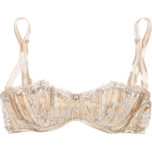 adieuversailles:Lace and satin balconette bra (see more lace lingeries)