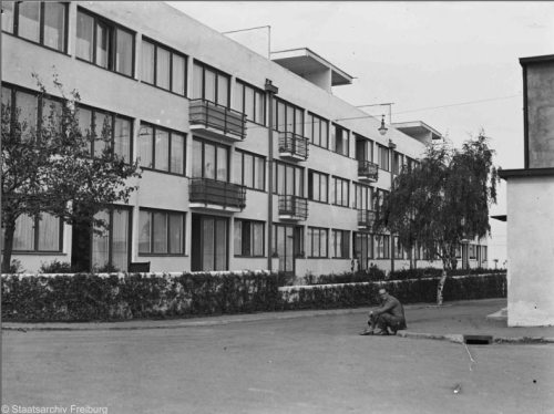 Impressions from Weißenhofsiedlung Stuttgart, 1928. 1-3 Corbusier House, 4 Mies van der Rohe House. 