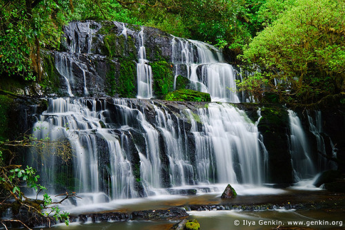 Purakaunui Falls, Catlins, South Island, New Zealand by ILYA GENKIN / GENKIN.ORG on Flickr.