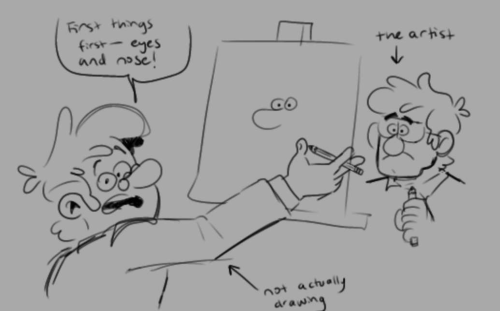 I Love The Way You Draw Sm. Do You Have Any Tips On Drawing Fiddleford For Some Reason His Face Is The