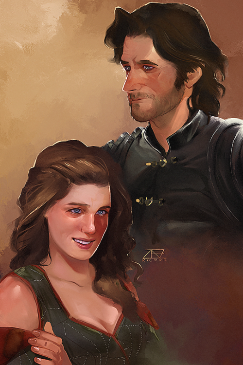 Guy/Marian commission for @plavoptice from the Doctors Without Borders charity auction hosted by @sh