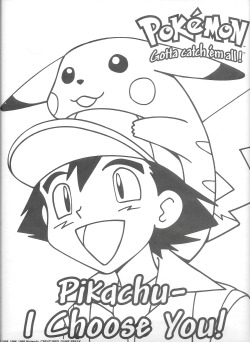 pokescans:  Pokémon coloring sheet.