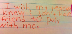 abcworldnews:  Grade school teacher sparks conversation with students through ‪#‎IWishMyTeacherKnew‬ notes.  “92% of our students qualify for free and reduced lunch…I struggled  to understand the reality of my students’ lives and how to best