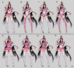 streetsahead99:  Design/concept art for the Nintendo costumes in Bayonetta and Bayonetta 2. Source 
