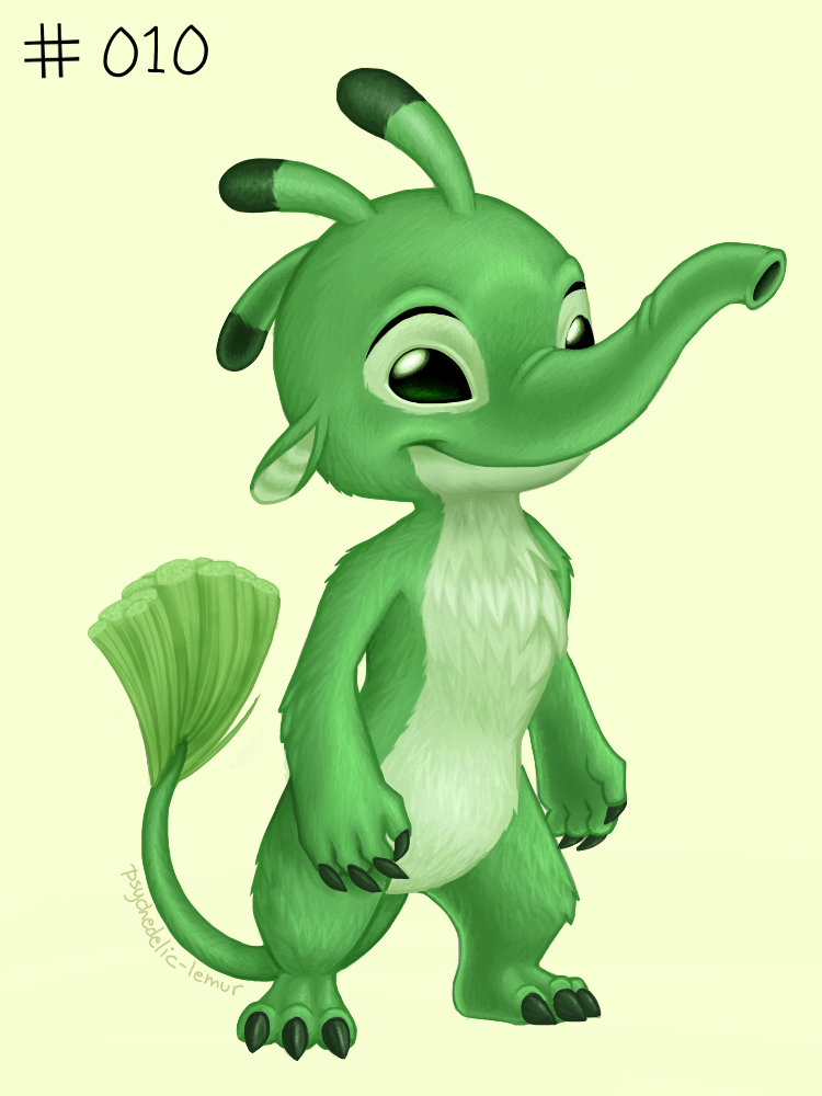 95242 - safe, artist:psychedelic-lemur, poki (lilo & stitch), alien,  experiment (lilo & stitch), fictional species, disney, lilo & stitch, 2021,  3 toes, 4 fingers, brown body, brown claws, brown eyes, claws, digital