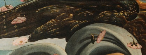 therepublicofletters:Details of The Birth of Venus by Sandro Botticelli