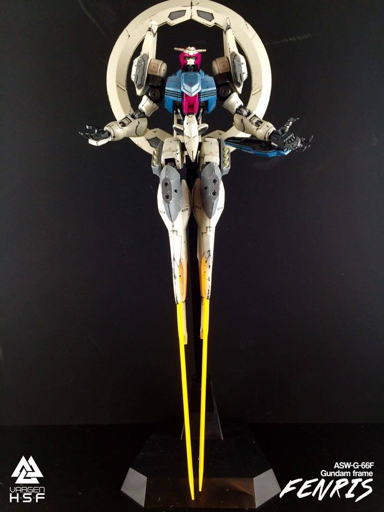 aniplamo:  1/144 ASW-G-66f Gundam Frame Fenris Kitbashby   gunrunn3r  Kits Used:HG