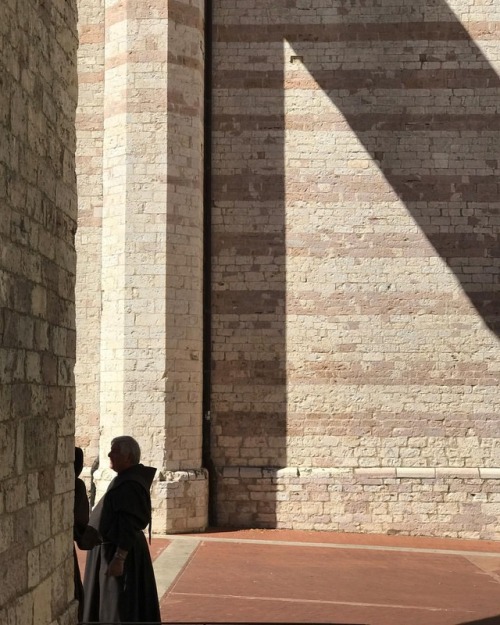 Shadow play outside the Basilica of Santa Chiara. Spots still available this August for creative wor